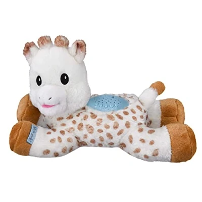 Afbeelding van Sophie de giraf Lullaby Light &amp; Dreams knuffel Sterrenprojector Muziekfunctie Met 15 melodieën volumeregeling Automatische uitschakeling Inclusief batterijen 32x17x20 cm