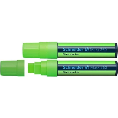 Afbeelding van Schneider krijtmarker Maxx 260 fluorgroen 2 stuks S 126011