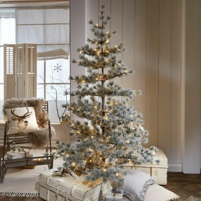 Afbeelding van LOBERON Kerstboom Sapi groen/wit