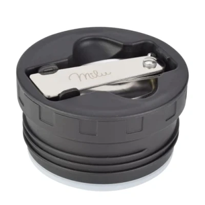 Afbeelding van Milu Reservedeksel voor thermocontainer 450 ml 650 800 reserveonderdeel kleur zwart binnendeksel incl. afdichting en lepel BPA vrij