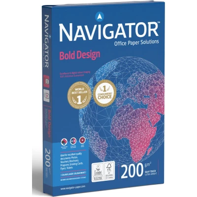 Afbeelding van Kopieerpapier Navigator Bold Design A4 200gr wit 150vel