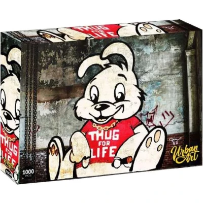 Afbeelding van Urban Art &quot;Thug for Life&quot; Puzzel 1000 stk 70x50 cm met 3D lenticulair effect