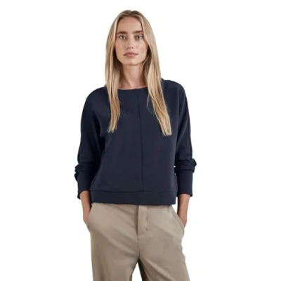 Afbeelding van Cecil Ottoman Longsleeve, Dames, Maat: 36, Blau