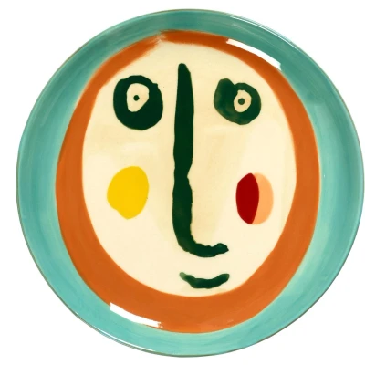 Afbeelding van Serax Ottolenghi Face 2 Feast Bord Rond 19cm Steengoed Small