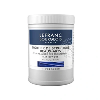 Afbeelding van Lefranc &amp; Bourgeois 300676 Künstler Modellier /Strukturpaste, für Impastoeffekte, matt, opak, kann mit Acrylfarben gemischt werden, 500ml Topf