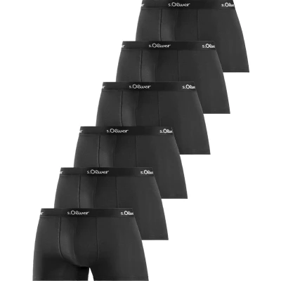 Afbeelding van s.Oliver Retro 6ER PACK Basic Onderbroeken, Heren, Maat: Small, Schwarz