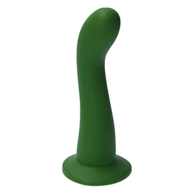 Afbeelding van Ylva &amp; Dite Swan Siliconen G spot / Anale dildo Made in Holland Donker Groen