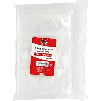 Afbeelding van Fixo Verpakking met 100 zelfsluitende zakken, 120 x 180 mm, 50063300