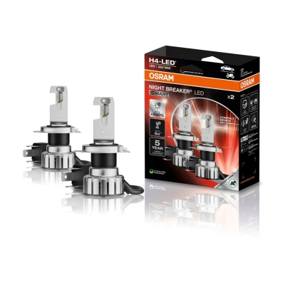 Afbeelding van Osram Night Breaker LED Smart H4 64193DWNBSM 2HB set