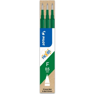 Afbeelding van Pilot Vullingen Frixion Ball en Click Groen 0.5mm 3 stuks
