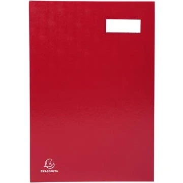 Afbeelding van Exacompta Handtekenmap Voor Ft 24 X 35 Cm, Uit Karton Overdekt Met Pvc, 20 Indelingen, Rood