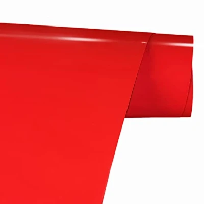 Afbeelding van FORBELL Plotterfolie textiel, 30,5 cm x 3 m, strijktransferfolie (rood)