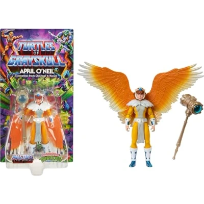 Afbeelding van Masters of the Universe Origins Turtles Grayskull beweegbare actiefiguren, Teenage Mutant Ninja &amp; Motu Crossover figuren, HTH19