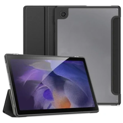 Afbeelding van Samsung Galaxy Tab A8 Hoes: Dux Ducis Toby Bookcase Shockproof/Valbescherming Zwart Kunststof Tablet Hoezen