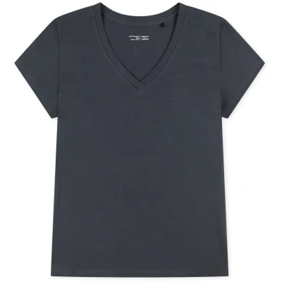 Afbeelding van Schiesser MIX Relax Pyjamashirt, Dames, Maat: XL, Graphit