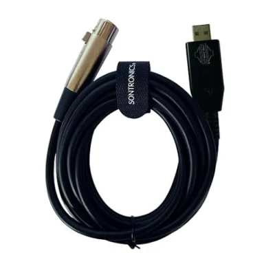 Afbeelding van SONTRONICS XLR USB kabel voor dynamische microfoons, 3 meter