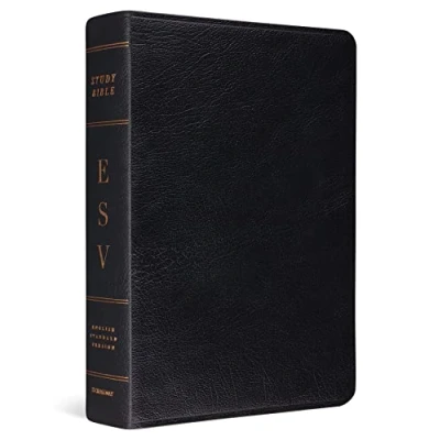 Afbeelding van Study Bible ESV [With Online Access Code]: English Standard Version, Black Genuine Leather