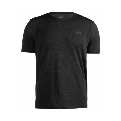 Afbeelding van Under Armour Seamless Stride LAUF Tshirt basic, Heren, Maat: Medium, Black reflective