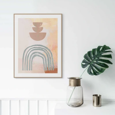 Afbeelding van Reinders! Artprint met lijst Earth Bows