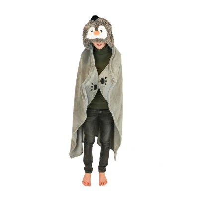 Afbeelding van Noxxiez Fleecedeken Pinguïn 8718274253603