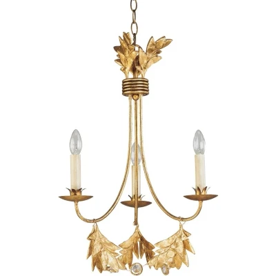 Afbeelding van Flambeau LED Pendelarmatuur Sweet Olive 3X E14 Max 60W Dimbaar Gilded Gold