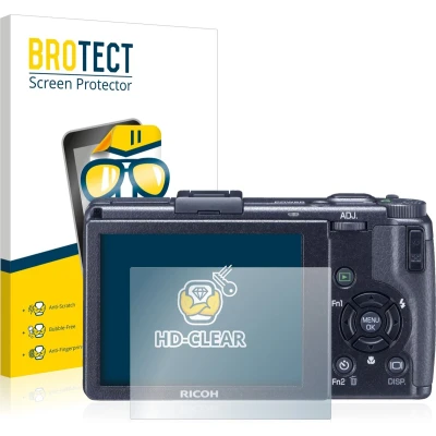Afbeelding van BROTECT (2 Stuks) Schermbeschermer voor Ricoh GR Digital III (2009 2011) Screen Protector Transparant