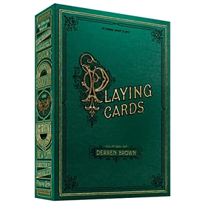 Afbeelding van SYNCSPIKE Derren Brown speelkaarten en transparante kunststof koffer voor speelkaarten, een elegant gereedschap magie, kaartspellen, verzamelaars meer.