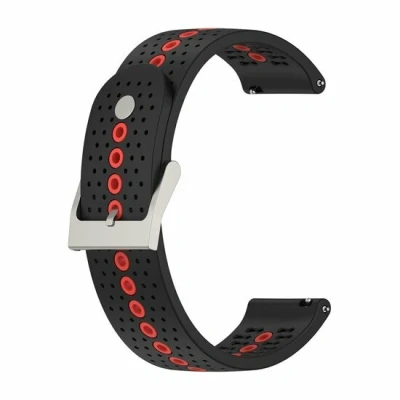 Afbeelding van Garmin Vivoactive 5 / 3 Dot Pattern bandje Zwart met rood