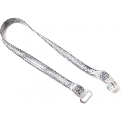 Afbeelding van Bibia snelbinder Camping haak/oog rubber zilver/wit