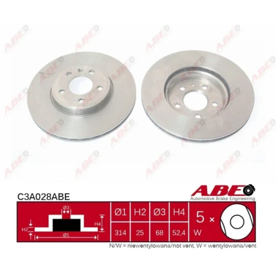Afbeelding van ABE Remschijven C3A028ABE