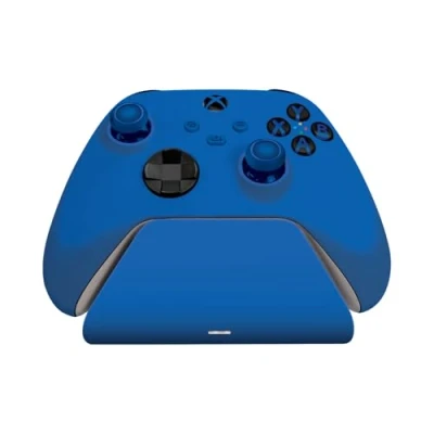Afbeelding van Razer Snellader voor Xbox controllers shock blue Universele Past bij je controller (Magnetisch contactsysteem, Bediening met één hand, USB voeding) Blauw