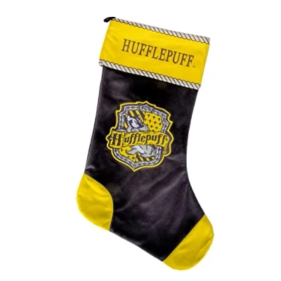 Afbeelding van Merchoid Harry Potter: Hufflepuff kerstkous Groot Zweinstein huis decoratie/kerstversiering/geschenkzakje