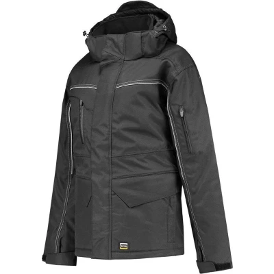 Afbeelding van Tricorp midi parka canvas Workwear 402007 donkergrijs maat S