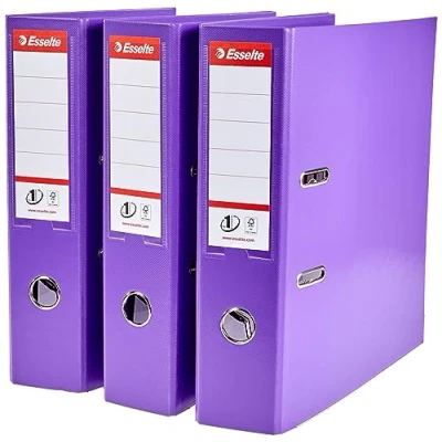 Afbeelding van Esselte Nr. 1 ordner, 3 st. 75 mm violet
