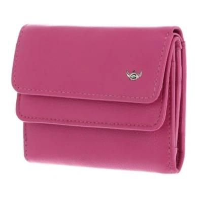 Afbeelding van Golden Head Madrid RFID Protect Billfold Coin Wallet With Front Flap Snap Closure Fuchsia