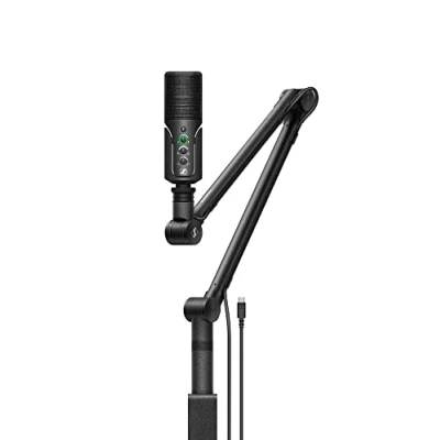 Afbeelding van Sennheiser Profiel Streaming Set met USB Microfoon, Boom Arm en Pouch Plug &amp; Play Design, Perfect voor Podcasting Streaming, Cardioid Condensator Capsule, 3m C Kabel Zwart (700100)