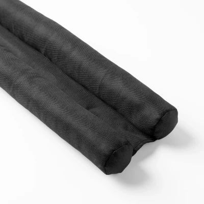 Afbeelding van Dutch Decor TITO Tochtrol dubbele tochtstopper 80x16x5 cm Raven zwart