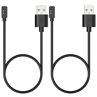 Afbeelding van MoKo 2Pack Charger Compatible with Xiaomi Redmi Watch 3/Redmi 2 Lite/Redmi Smart Band Pro/Mi 7 Pro, Portable Magnetic Replacement Charging Dock 3.3FT/1M USB Charge Cable Cord Black