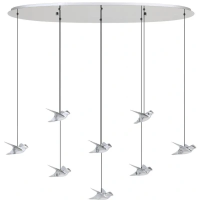 Afbeelding van Stars of Light 8 lichts hanglamp Paratebueno 1 chroom 390401