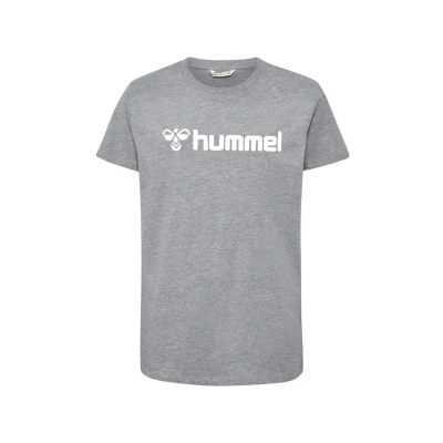 Afbeelding van Hummel LOGO KIDS Unisex Tshirt print, Maat: 140, Grey melange