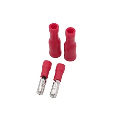 Afbeelding van Grapelet Kabelschoenen x 100 cm, ronde stekker rood 50 / steekhulzen 50, krimpverbinding, geïsoleerd, voor auto&#039;s, elektronica en hobby