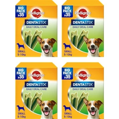 Afbeelding van Pedigree Dentastix Fresh 140 Snack voor mondhygiëne (kleine hond 5 10 kg) 550 g 35 stuks 4 verpakkingen van (in totaal stuks)