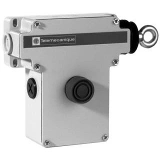 Afbeelding van Schneider noodstop met kabelbediening rechts vergrendeling ontgrendeling door drukknop nc no xy2ce1a250