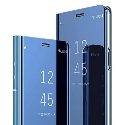 Afbeelding van Hoesje voor Samsung Galaxy S8, met stand, Clear View, Cover Flip Case (blauw)