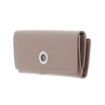 Afbeelding van MANDARINA DUCK Portemonnee Mellow Leather Wallet with Flap Warm Taupe