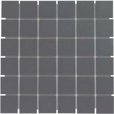 Afbeelding van The Mosaic Factory London Vierkant Anthracite 4,8x4,8 cm