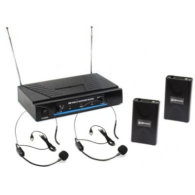 Afbeelding van Qtx Sound VN2 draadloos headset microfoon systeem VHF 174.1 + 175.0MHz