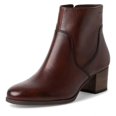 Afbeelding van Tamaris Dames 1 25032 43 modelaarzen, Cognac leer, 41 EU, Leather, EU