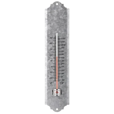Afbeelding van Esschert Design Thermometer Oud Zink S Grijs Overige Accessoires