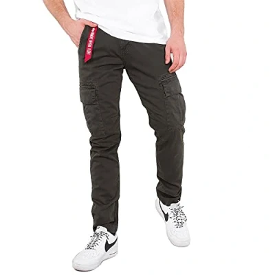 Afbeelding van Alpha Industries Agent Relaxed fit jeans, Heren, Maat: 38, Greyblack